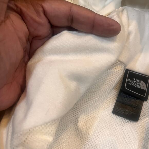 The North Face Womens M White HyVent Hooded Windbreaker Hooded Lined Waterproof - Picture 4 of 11